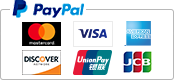 Paypal｜Mastercard, VISA, American Express, Discover, UnionPay, JCB